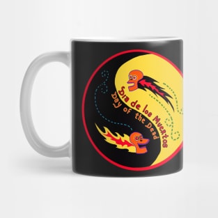 day of the dead ying yang Mug